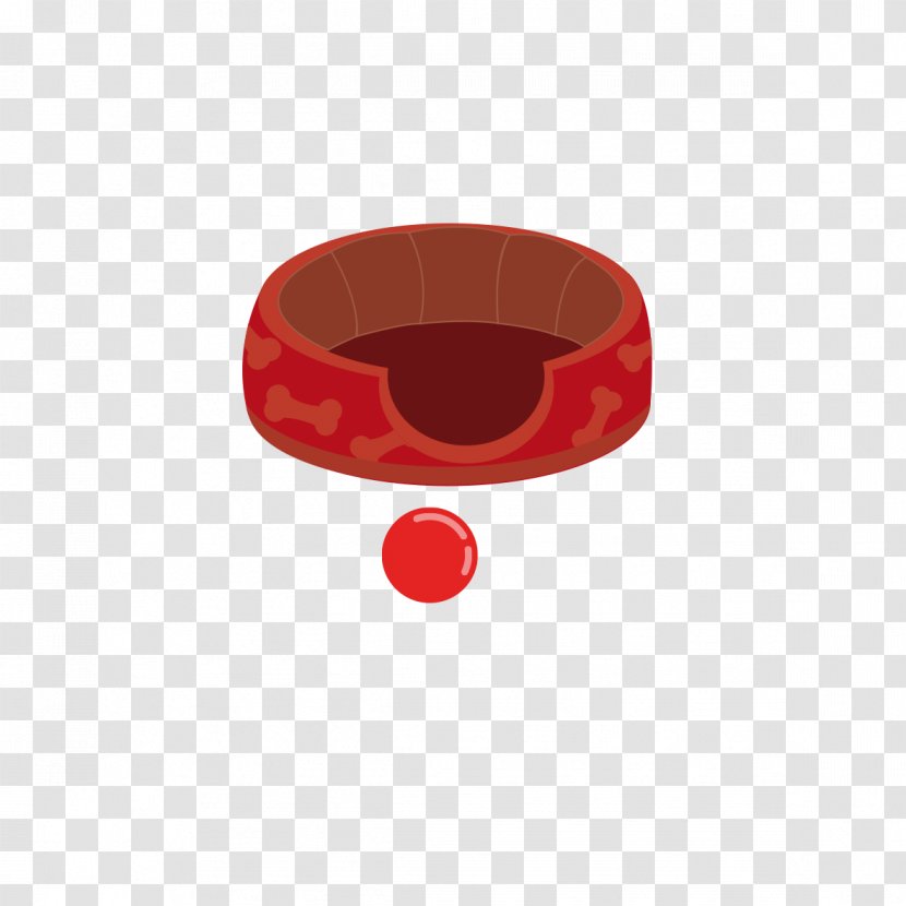 Dog - Red - Bowl Graphics Transparent PNG