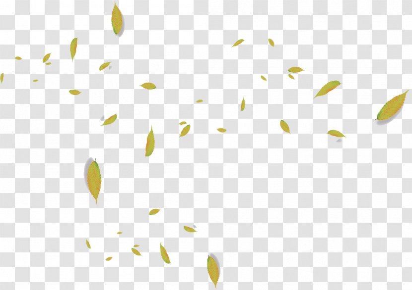 Angle Pattern - Point - Green Leaves Falling Floating Material Transparent PNG
