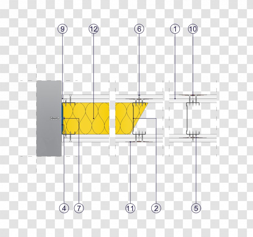 Line Angle Diagram - Yellow - Compound Wall Transparent PNG
