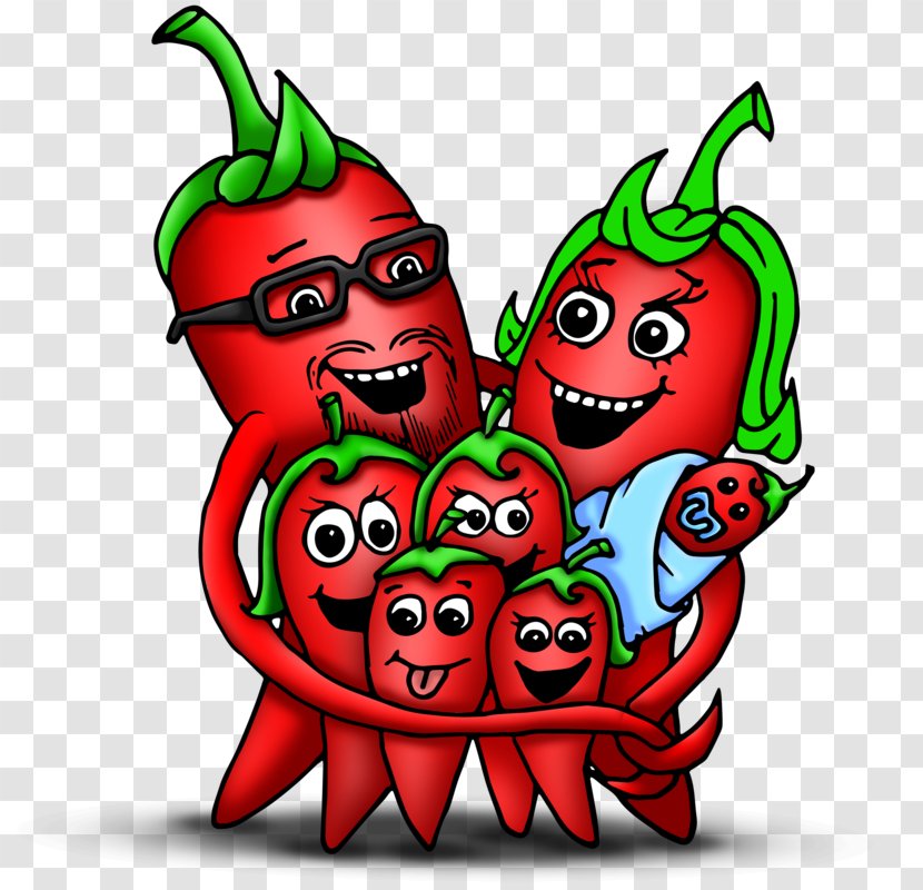 Chili Pepper Bell Paprika Clip Art - Fictional Character - Strawberry Transparent PNG
