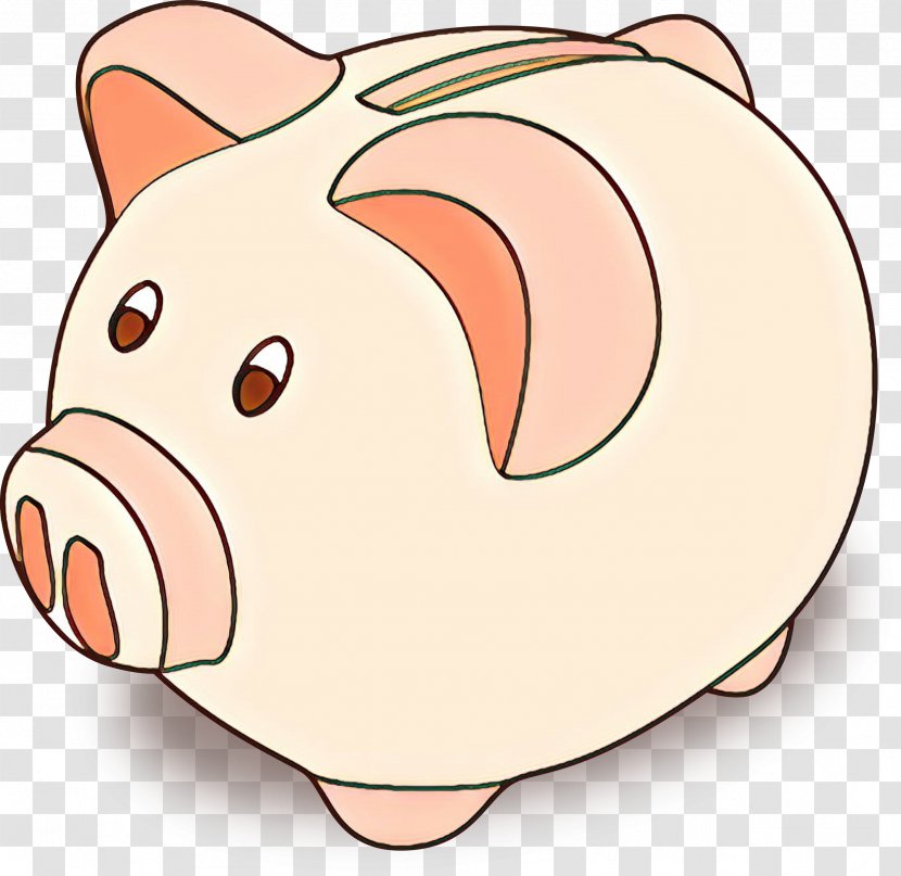 Piggy Bank Clip Art Saving Coin - Livestock - Fawn Transparent PNG