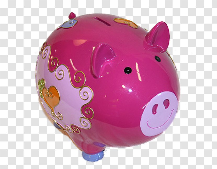 Magenta Piggy Bank Art - Purple Transparent PNG