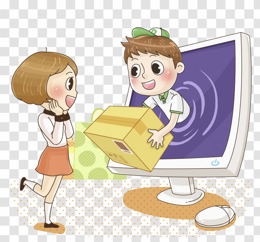 Computer Download Clip Art - The Mailman In Transparent PNG
