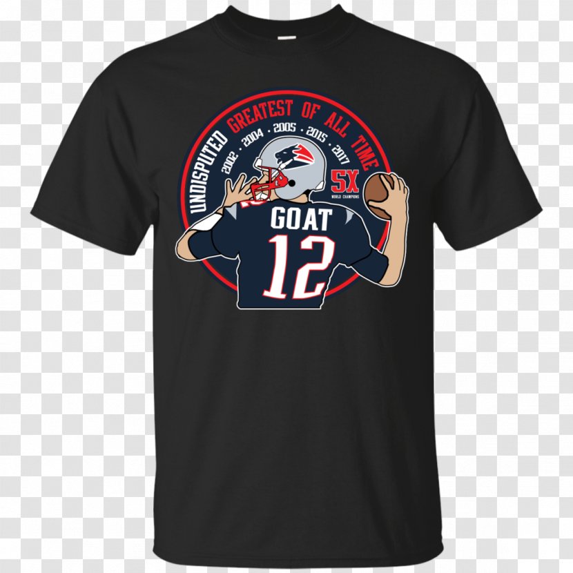 T-shirt Hoodie Sleeve Clothing - Black - New England Patriots Transparent PNG