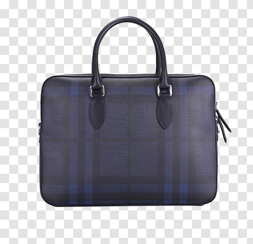 Briefcase Burberry Leather Bag Tartan - Watercolor - Plaid Transparent PNG