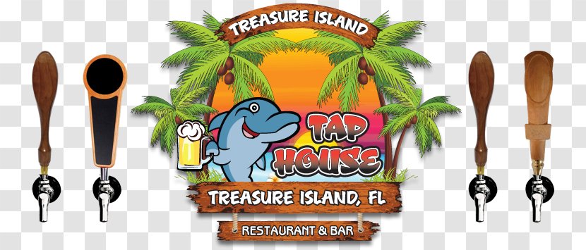 The Treasure Island Tap House Beach Club Logo Sandy Hook Road Graphics - Brand - A Transparent PNG