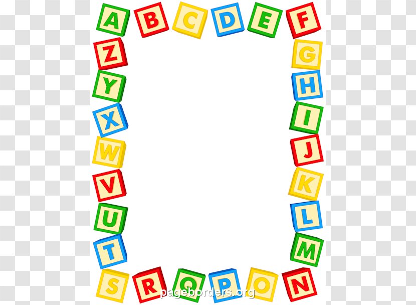 Alphabet Letter Toy Block Clip Art - Symmetry - Pencil Border Cliparts Transparent PNG