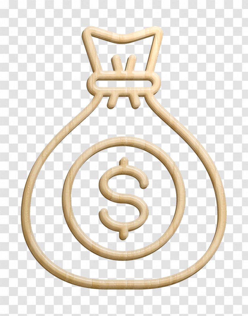 Cash Icon Startups And New Business Dollar Coins - Locket - Metal Brass Transparent PNG