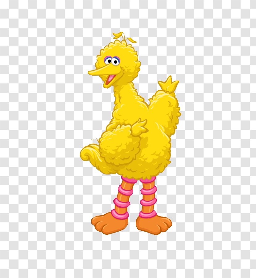 Big Bird Elmo Ernie Oscar The Grouch Cookie Monster - Yellow - Cartoon Transparent PNG