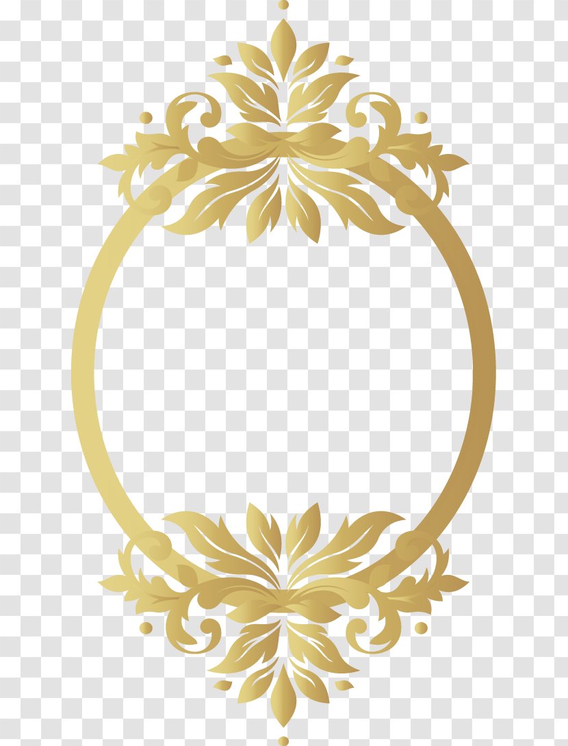 Gold Pattern - Picture Frame Transparent PNG