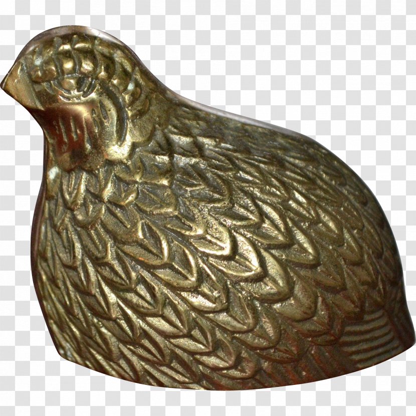 Brass Metal Bronze Common Quail Paperweight - Portable Document Format Transparent PNG