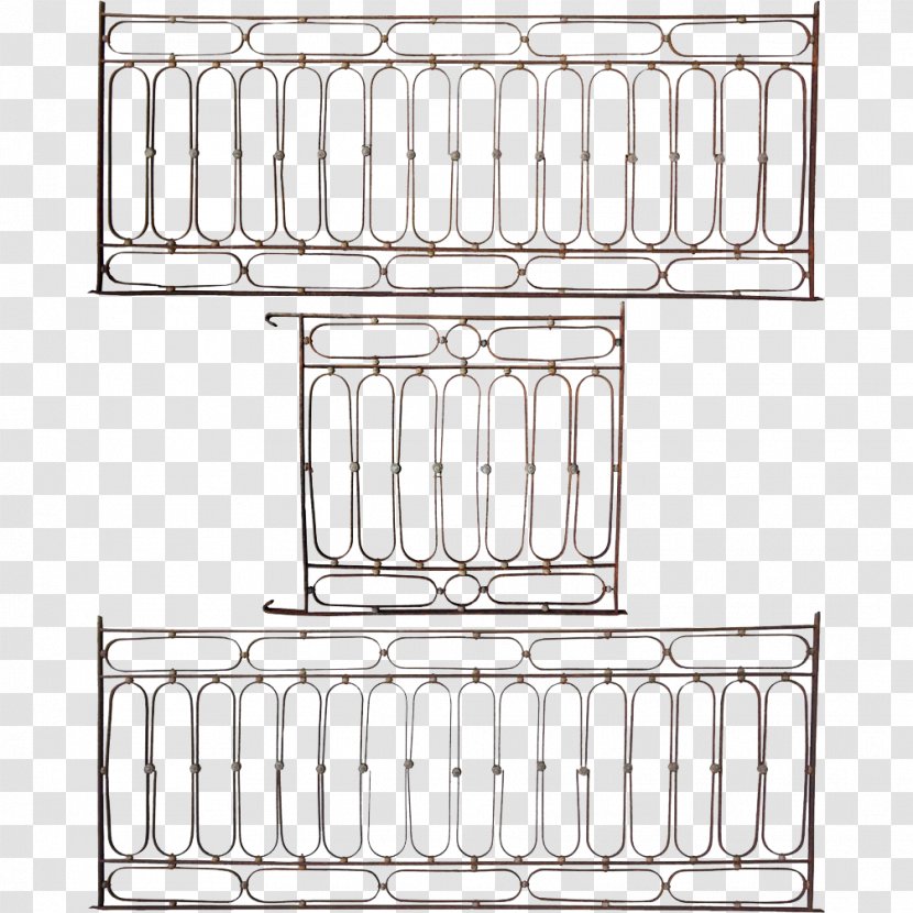 Wrought Iron Handrail Balcony Architectural Engineering - Baluster Transparent PNG