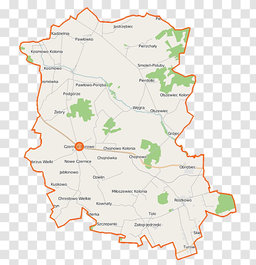 Rostkowo, Przasnysz County Pawłowo Kościelne Pierzchały, Dzielin - Land Lot - Map Transparent PNG