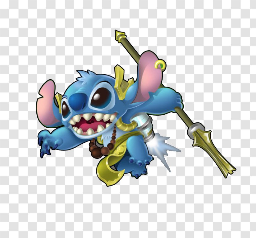 Stitch Cartoon Illustration - Warrior Illustrator Transparent PNG