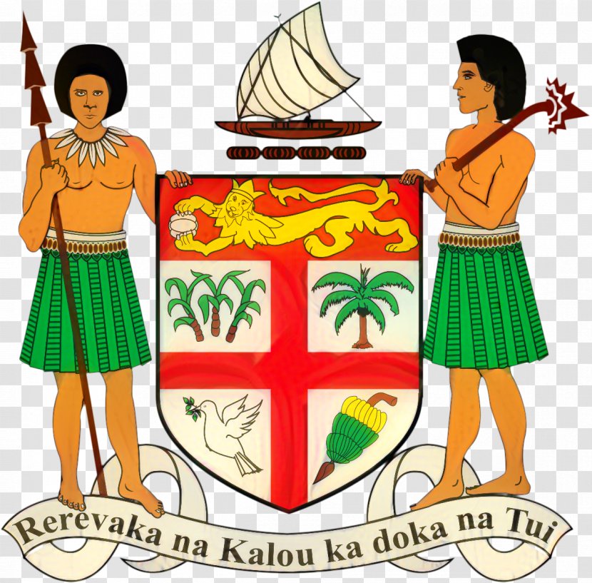 Coat Cartoon - Of Arms Fiji - Symbol Transparent PNG