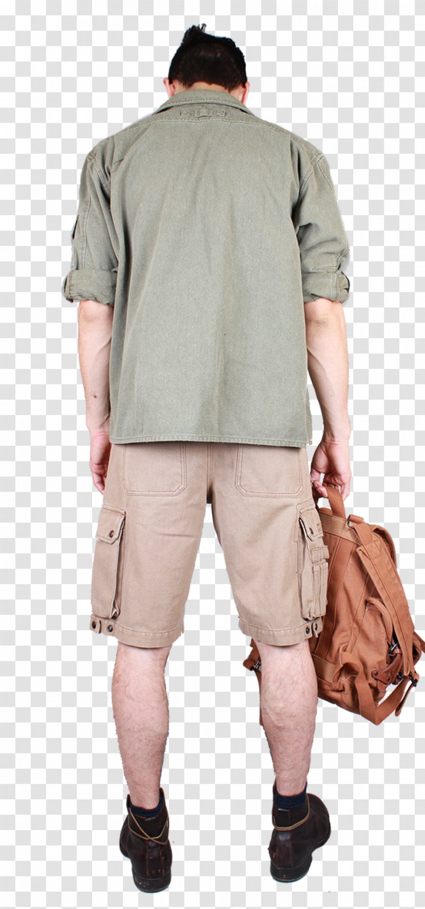 Sleeve Shoulder Khaki Pants - Heart - Cargo Transparent PNG