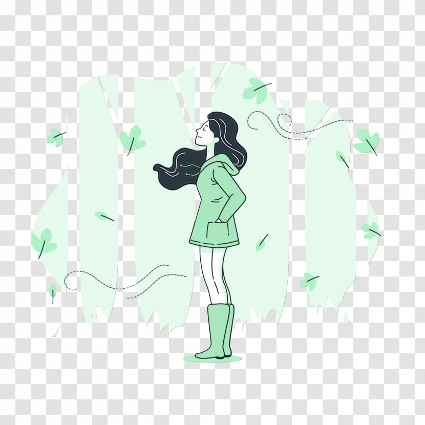 Cartoon Green Fairy Meter Computer Transparent PNG