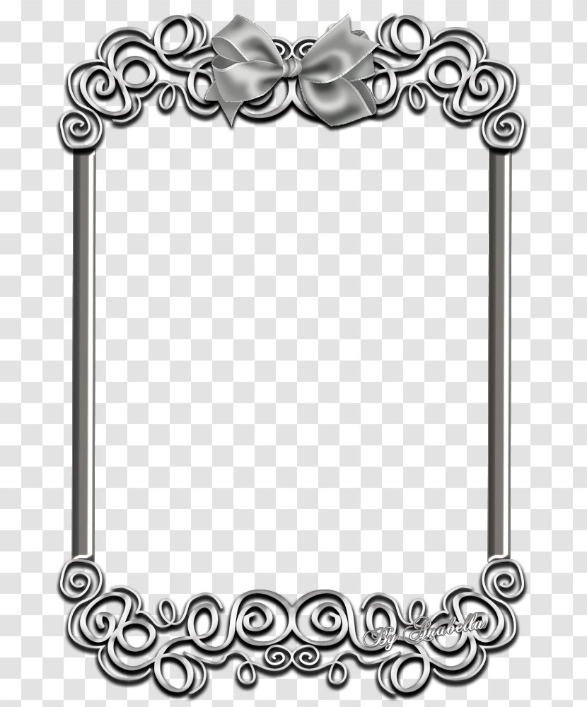 Picture Frames Paper Silver - Black And White Transparent PNG