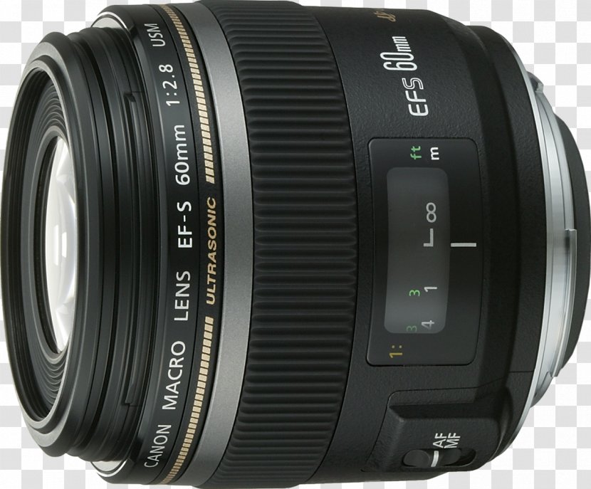 Canon EF Lens Mount EF-S EOS 60mm F/2.8 Macro USM Camera Transparent PNG