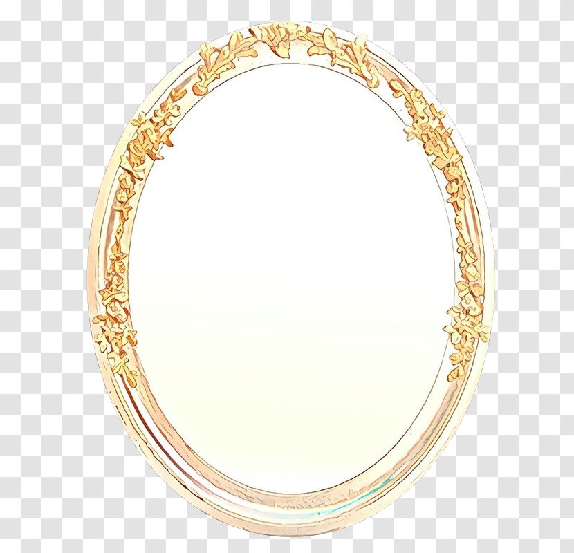 Circle Gold - Purin - Metal Oval Transparent PNG