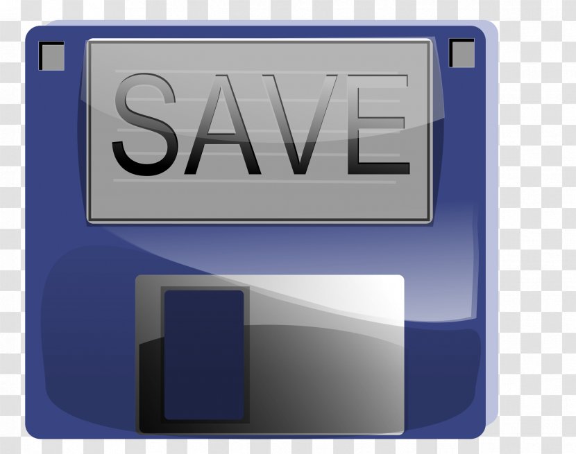 Floppy Disk Clip Art - Button - Save Transparent PNG