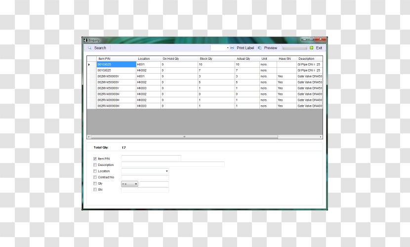 Computer Program Line Screenshot Font - Warehouse Management System Transparent PNG