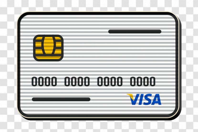 Credit Card Icon - Debit - Text Yellow Transparent PNG