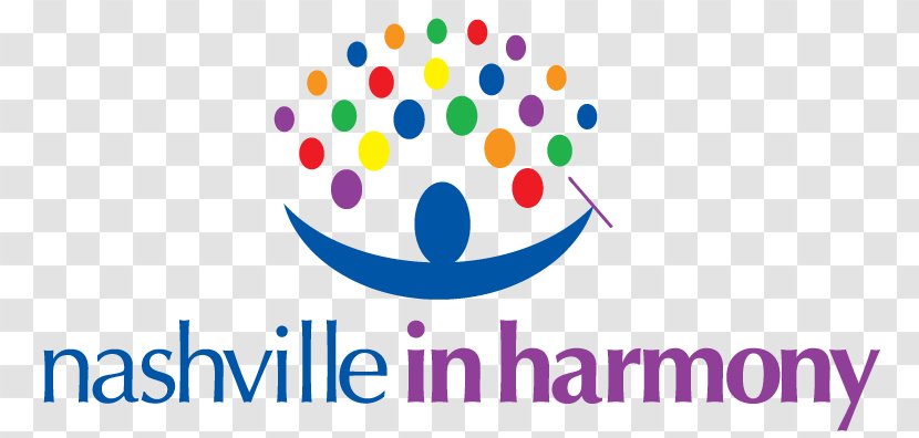 NowPlayingNashville.com Nashville Pride Parade Harmony Logo - Silhouette - Watercolor Transparent PNG