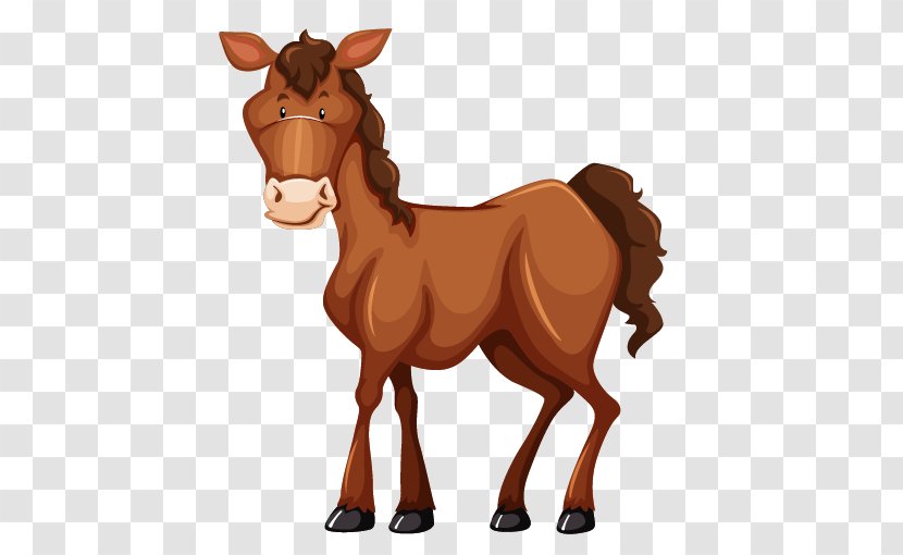 Horse Illustration - Mule - Donkey Transparent PNG