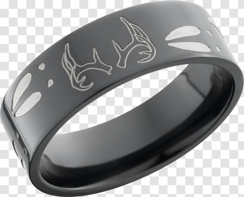 Wedding Ring Deer Zirconium Antler - Hunting Transparent PNG