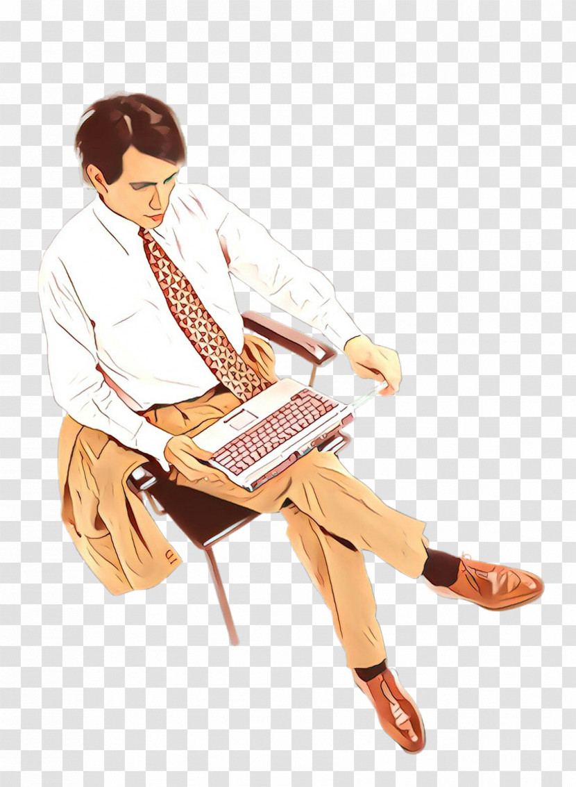 Sitting Job Electronic Instrument Reading Transparent PNG