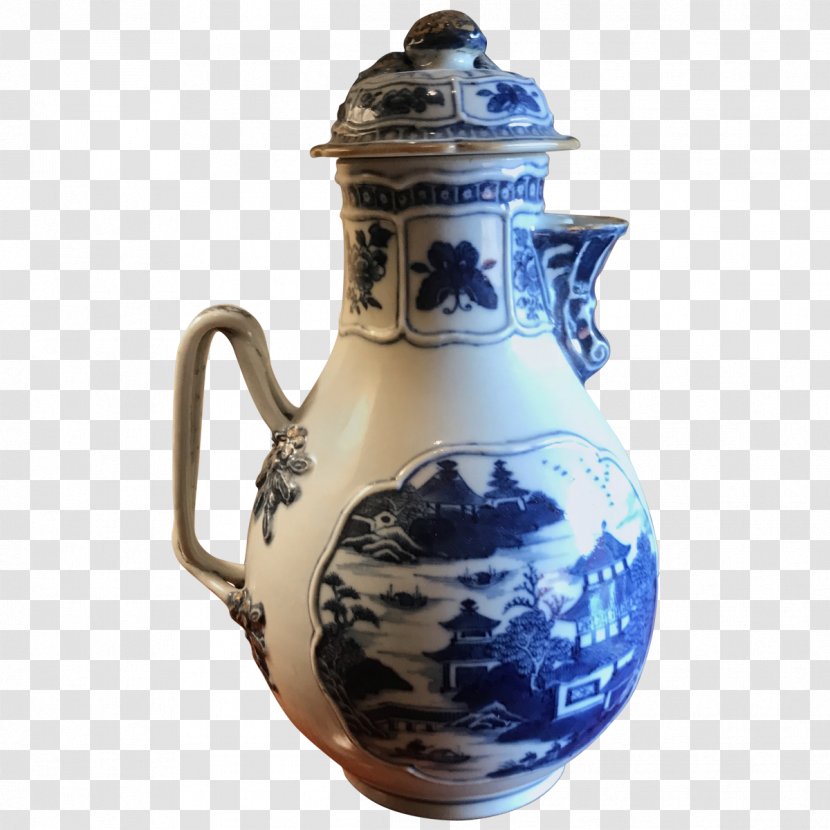 Jug Ceramic Blue And White Pottery Cobalt - Chinese Baluster Transparent PNG