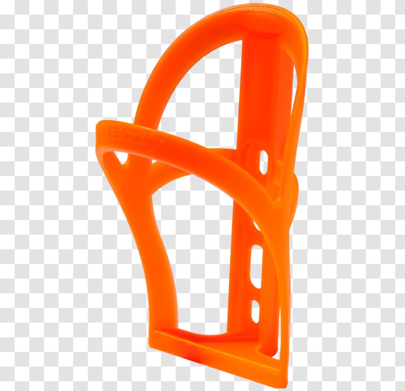 Water Bottles Bottle Cage Plastic Bicycle - Orange Transparent PNG