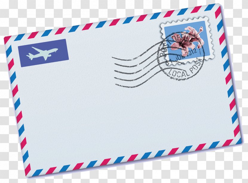 Paper Postage Stamps Airmail Envelope - Stamp Transparent PNG