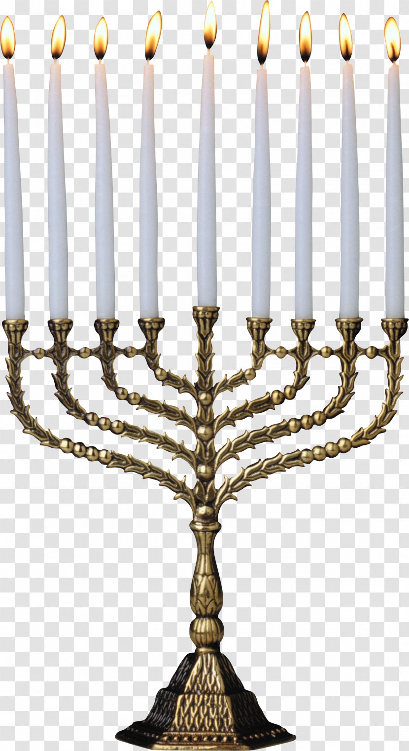 Candle Clip Art - Temple In Jerusalem - Menora Image Transparent PNG