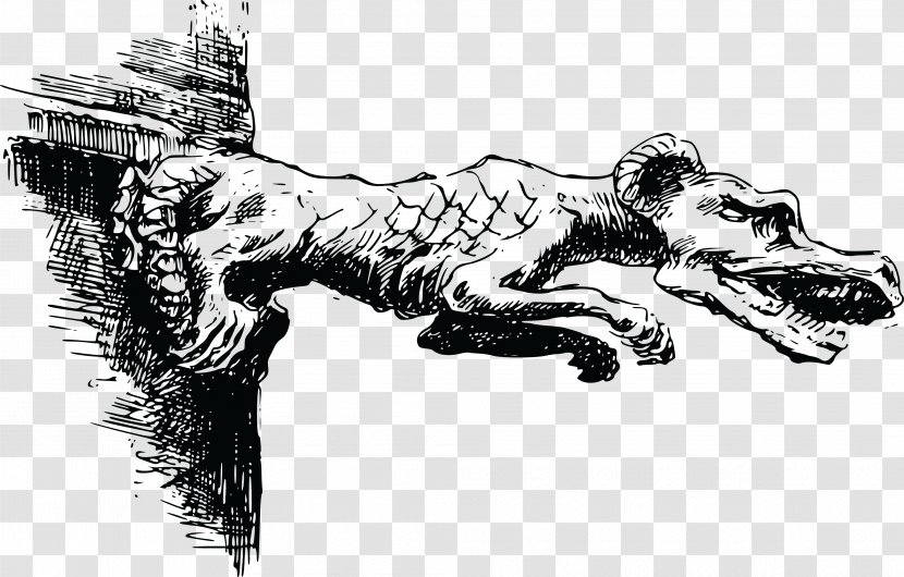 Gargoyle Drawing Clip Art - Fictional Character - Monster Transparent PNG
