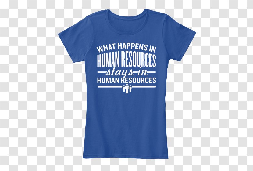 T-shirt Hoodie Blue Sleeve - Electric - Human Resources Jokes Transparent PNG