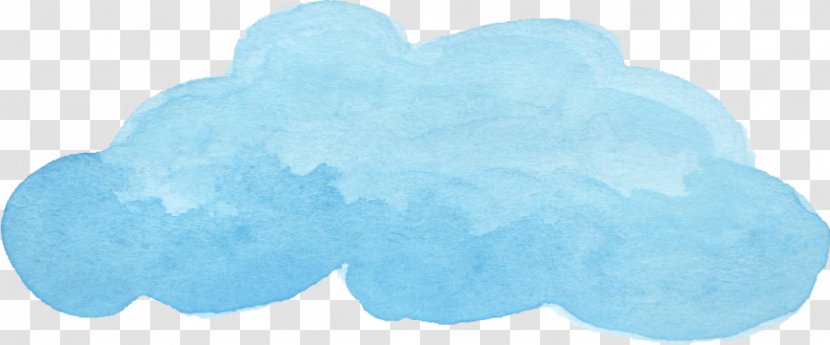 Watercolor Painting Cloud - Blue - Watercolor-clouds Transparent PNG