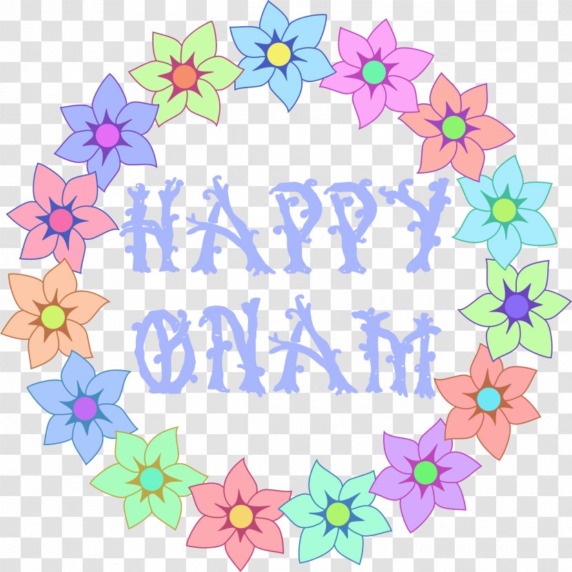 Happy Onam Text. - Flower Arranging - Photography Transparent PNG