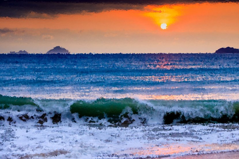Sunset Ocean Sea - Cloud Transparent PNG