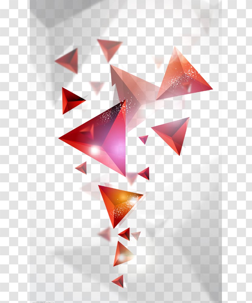 Triangle Solid Geometry - Geometric Shape - Floating Blocks Transparent PNG