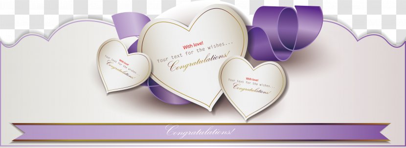 Romance Love Illustration - Tree - Purple Ribbon Heart Chocolate Element Transparent PNG