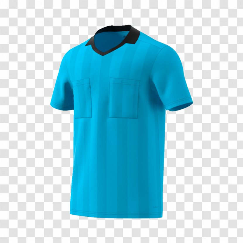 2018 World Cup T-shirt Adidas Association Football Referee Jersey - Blue Transparent PNG