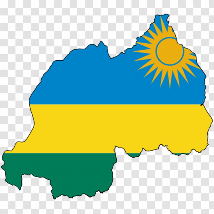Flag Of Rwanda File Negara Map - Collection Transparent PNG