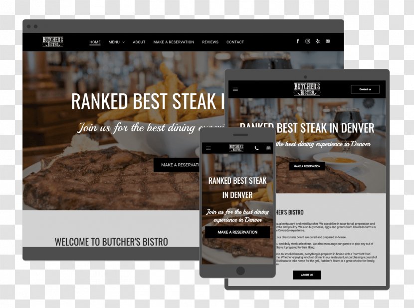 Butcher's Bistro Chophouse Restaurant Denver Crowd - Marketing - Steak Transparent PNG