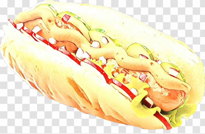 Fast Food Junk Hot Dog Sausage Bun - Chicagostyle - Dodger Submarine Sandwich Transparent PNG