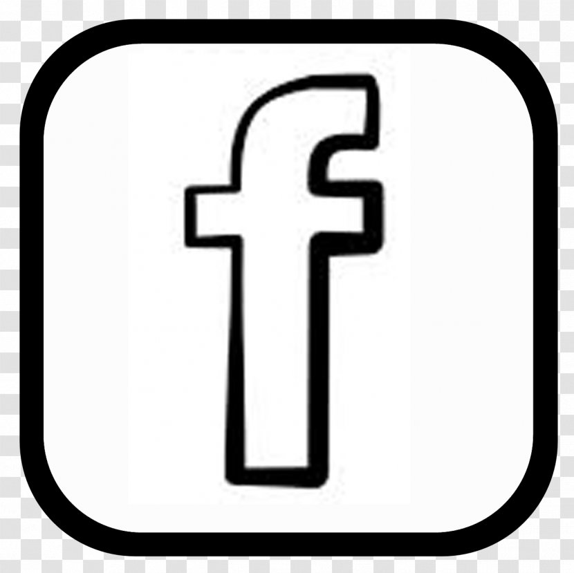 Facebook Messenger Logo Clip Art - Area - Black And White Transparent PNG
