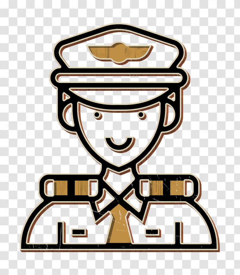 Careers Men Icon Pilot Icon Captain Icon Transparent PNG