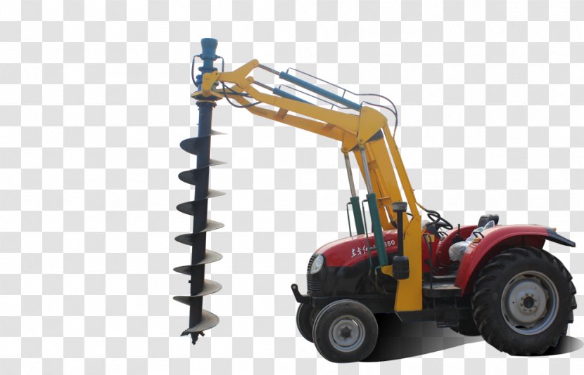 Agricultural Machinery Utility Pole Excavator Tractor Transparent PNG