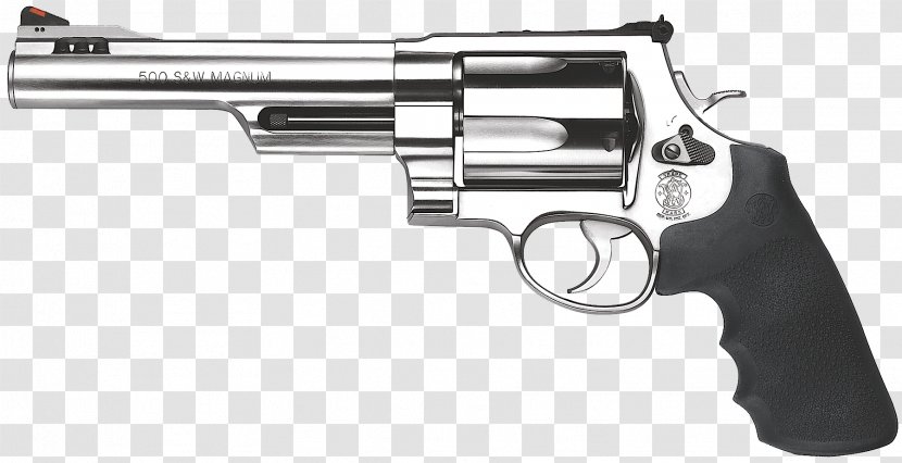 .500 S&W Magnum Smith & Wesson Model 500 Revolver Cartuccia - Muzzle Brake - Handgun Transparent PNG